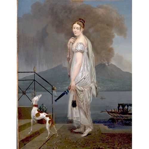 A Young Lady before Vesuvius
